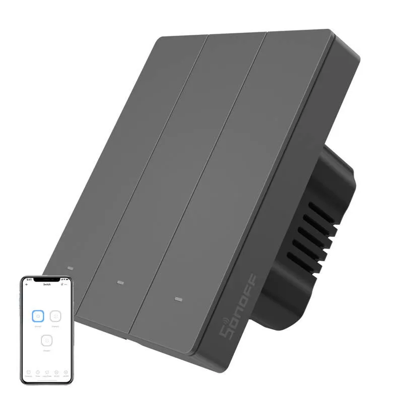 Smart WiFi wall switch SONOFF M5-3C-80