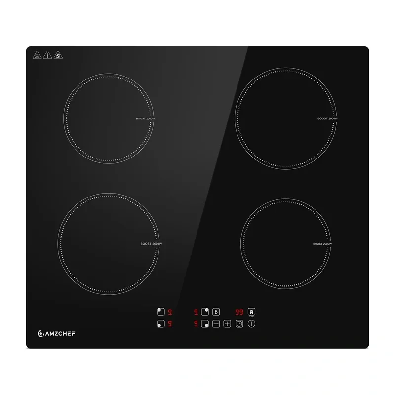 AMZCHEF CE-T-74IB4xyzf-CS 4 zonu indukcijas virsma
