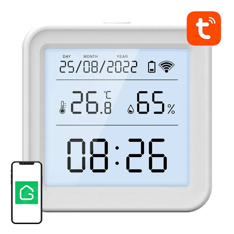 Viedais WiFi temperatūras un mitruma sensors