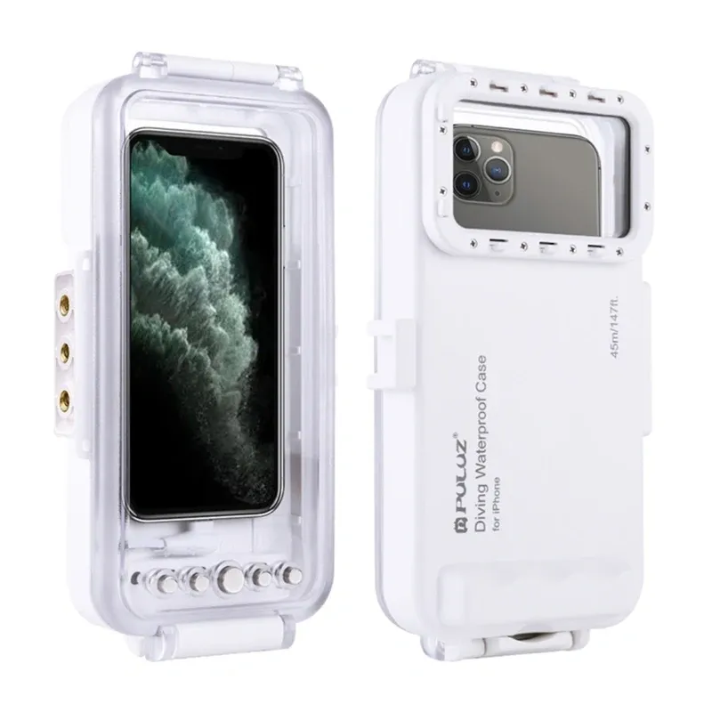 Puluz ūdensizturīgs korpuss (45m) priekš iPhone: