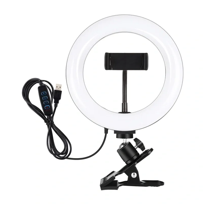 Puluz 20 cm gredzenveida lampa vloggingam