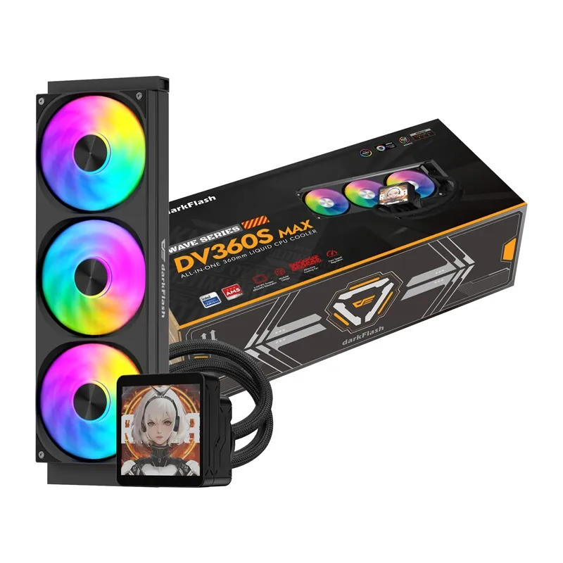 DarkFlash DV360S MAX procesora dzesētājs (melns)