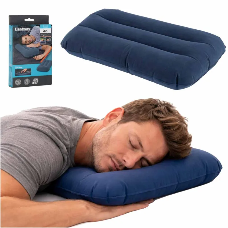 BESTWAY 67121 Ceļojumu piepūšamais velūra spilvens