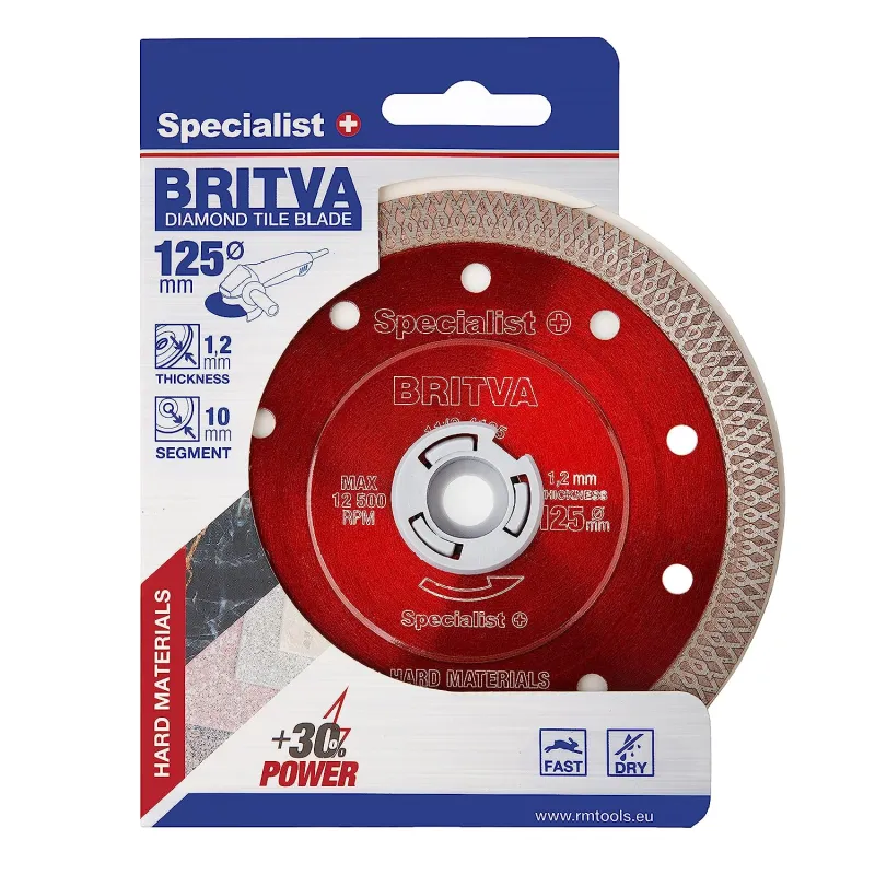 SPECIALIST+ dimanta disks BRITVA, 125x1.2x22