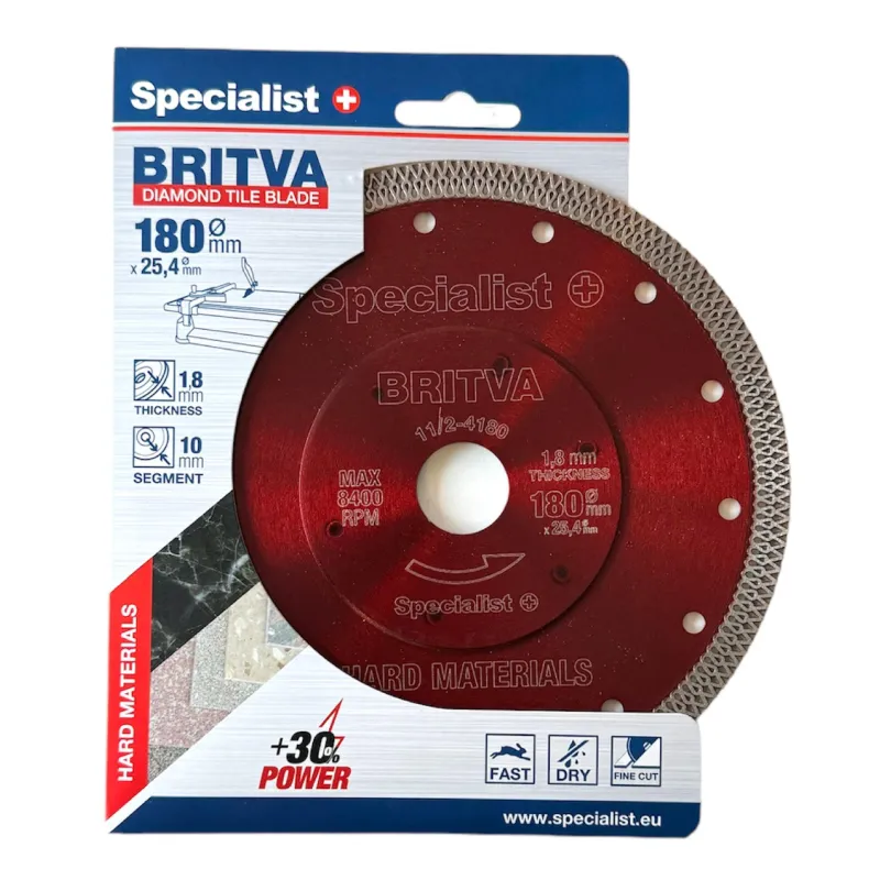 SPECIALIST+ dimanta disks BRITVA, 180x1,8x25