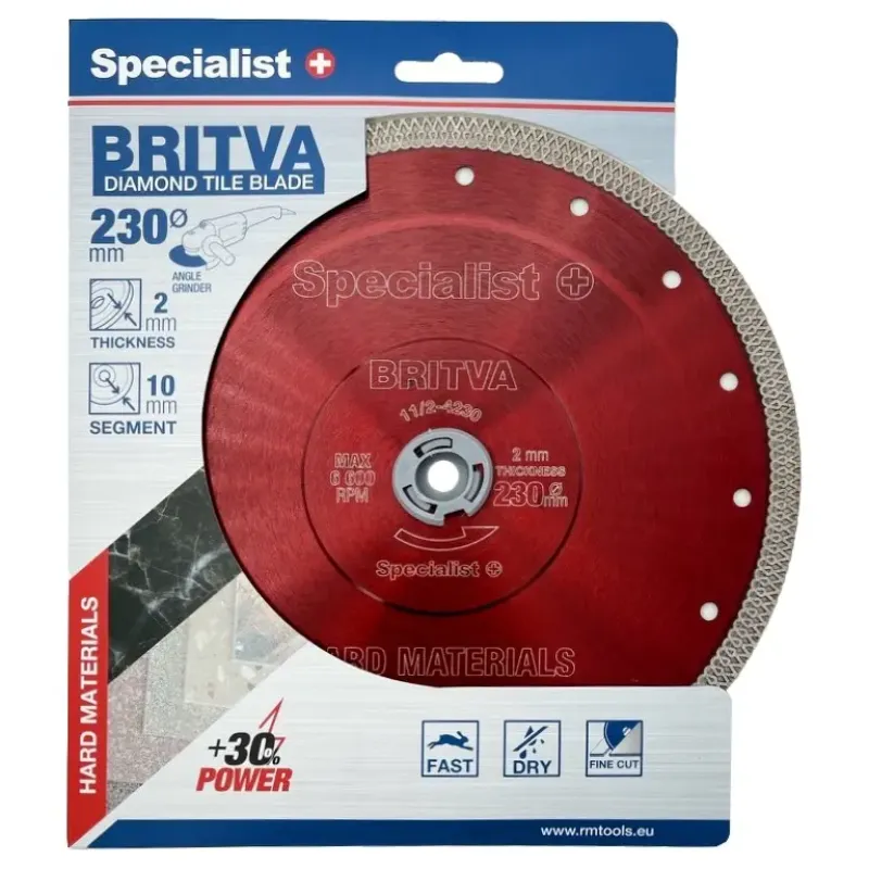SPECIALIST+ dimanta disks BRITVA, 230x2x22 mm