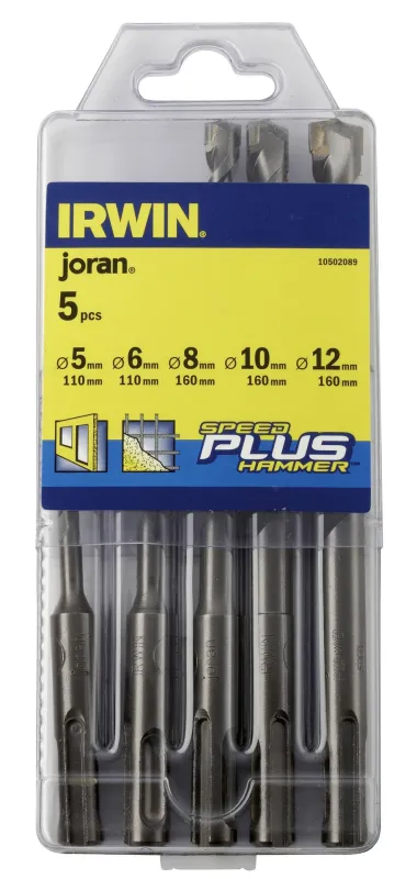 Irwin SDS+ urbju komplekts 5–6–8–10–12 mm