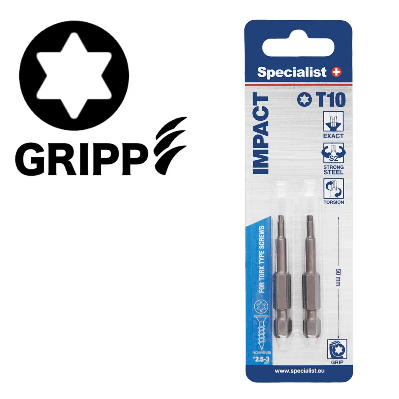 SPECIALIST+ uzgalis TORX GRIP T10, 50