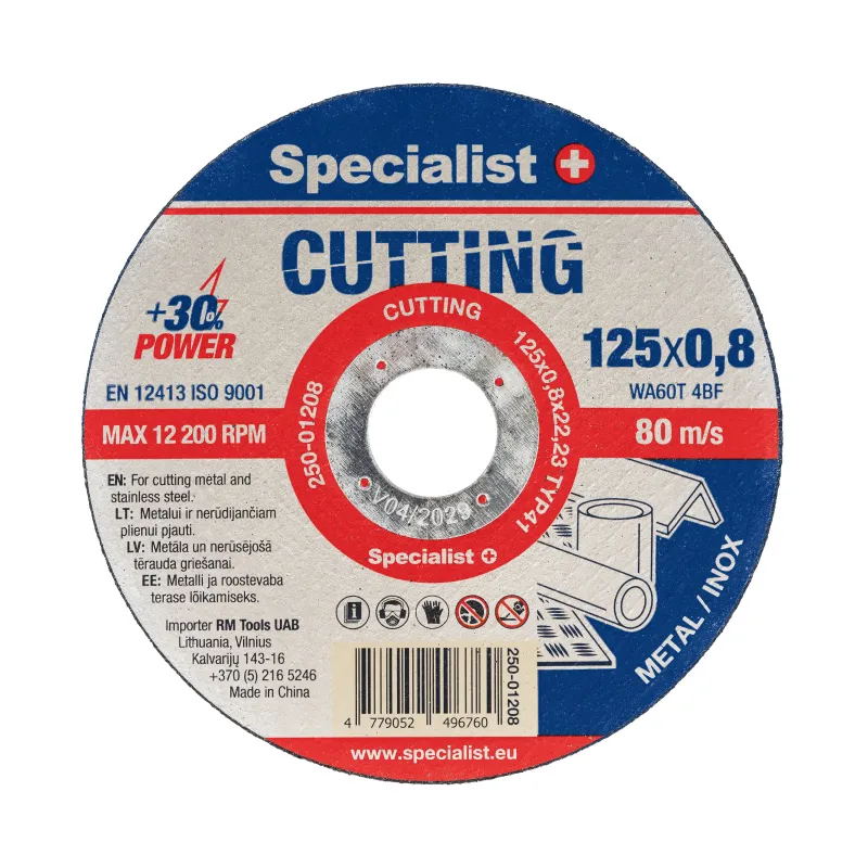 SPECIALIST+ metāla griešanas disks CUTTING, 125x0