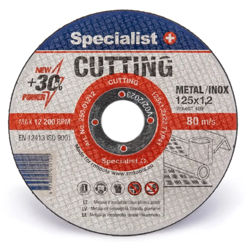 SPECIALIST+ metāla griešanas disks CUTTING, 125x1