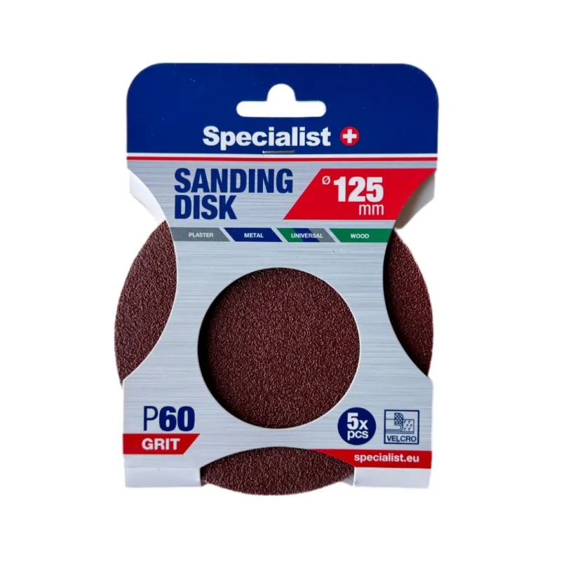 SPECIALIST+ slīpēšanas papīrs P60, 125 mm