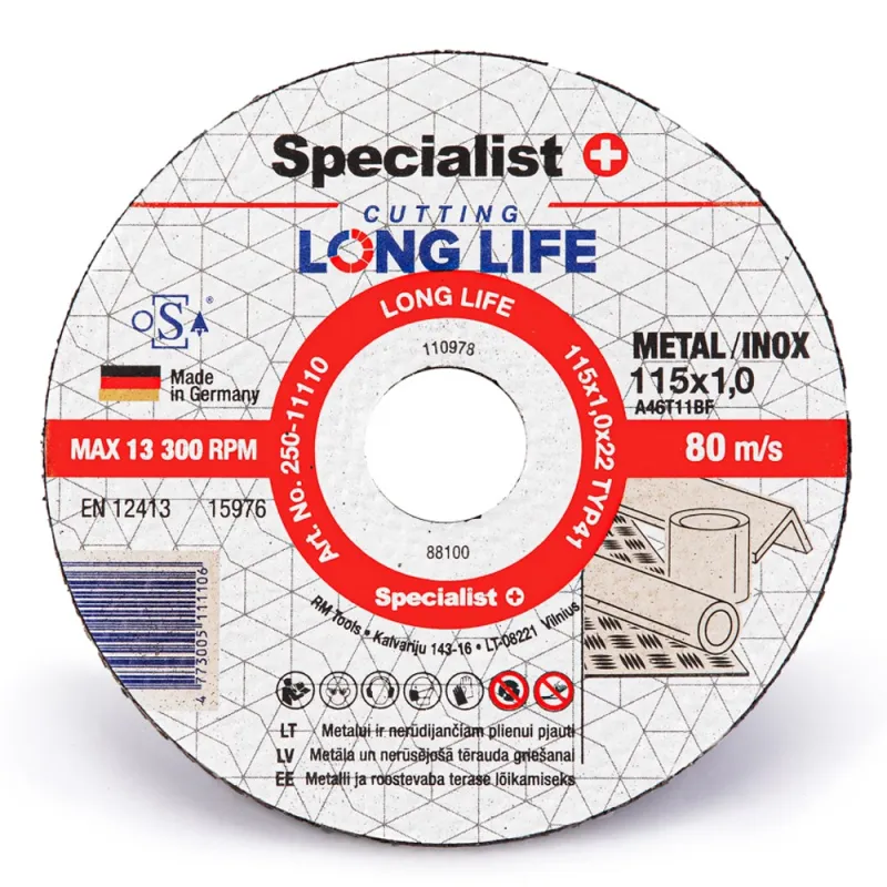 SPECIALIST+ metāla griešanas disks LONG LIFE