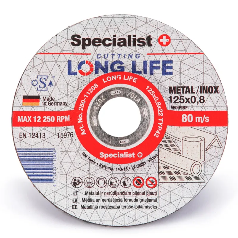 SPECIALIST+ metāla griešanas disks LONG LIFE