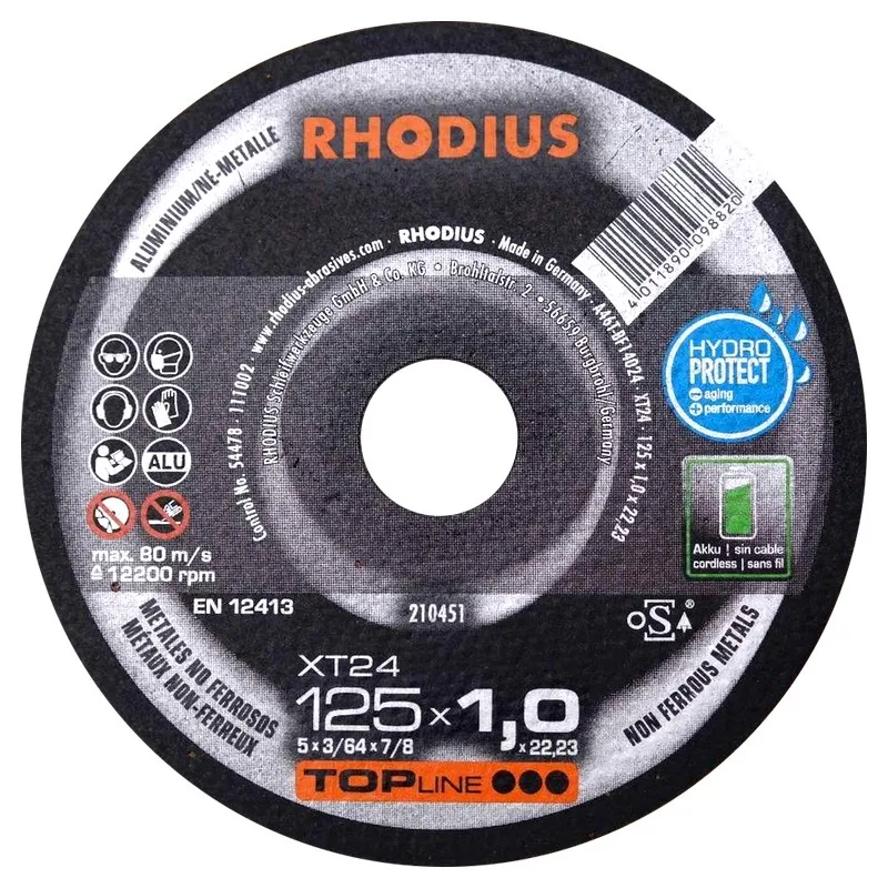 Rhodius Griešanas disks alumīnijam 125x1,5x22
