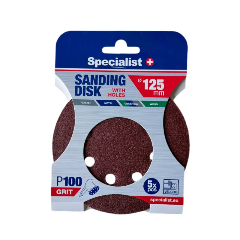 SPECIALIST+ slīpēšanas papīrs ar caurumiem P100