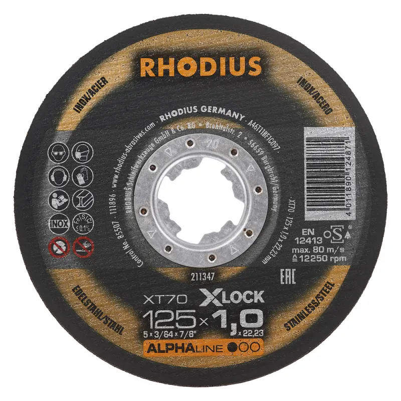 Rhodius Metāla griešanas disks XT70 125x1