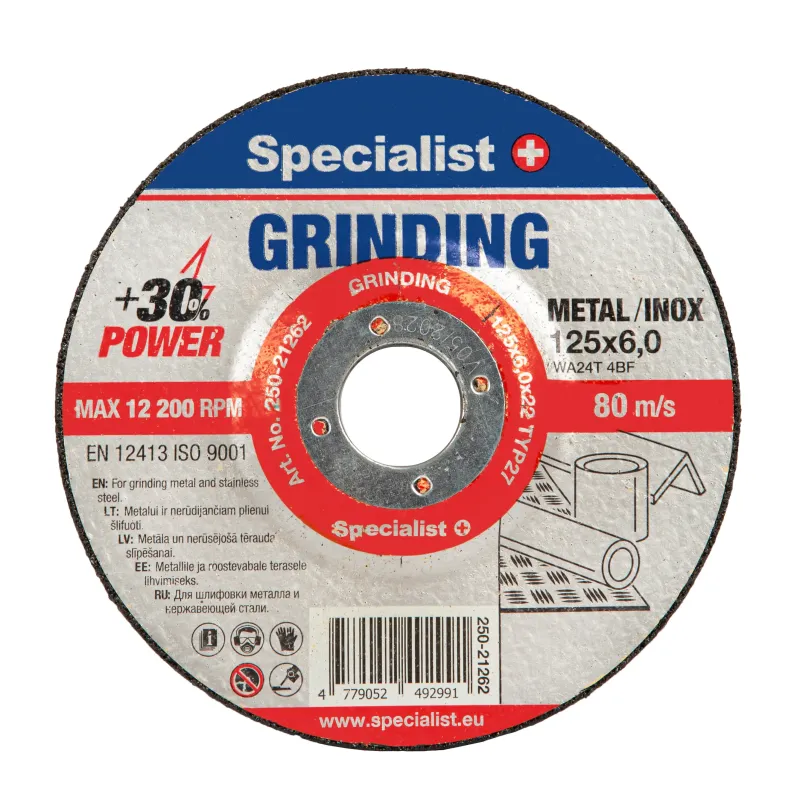 SPECIALIST+ slīpēšanas disks, 125x6x22 mm -