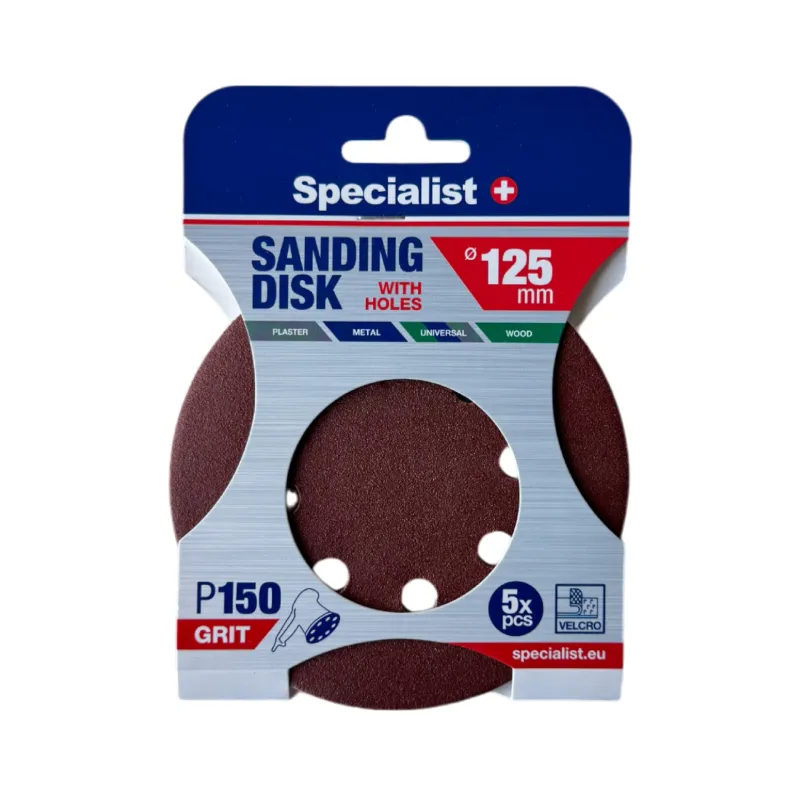 SPECIALIST+ slīpēšanas papīrs ar caurumiem P150
