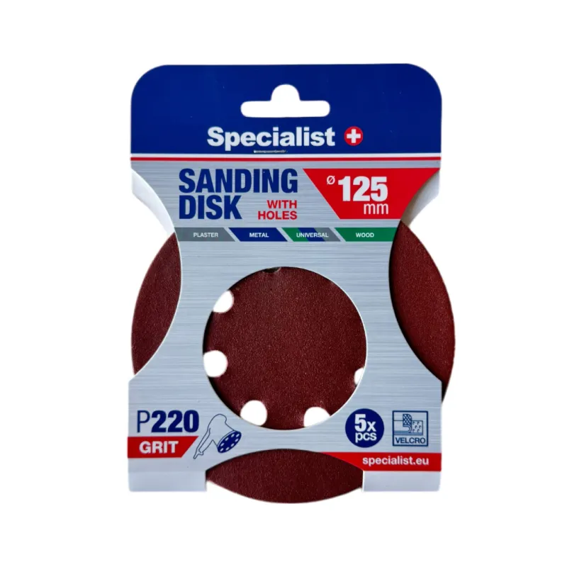 SPECIALIST+ slīpēšanas papīrs ar caurumiņām P220