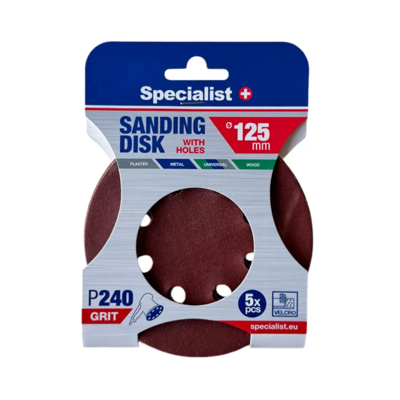 SPECIALIST+ slīpēšanas papīrs ar caurumiem P240