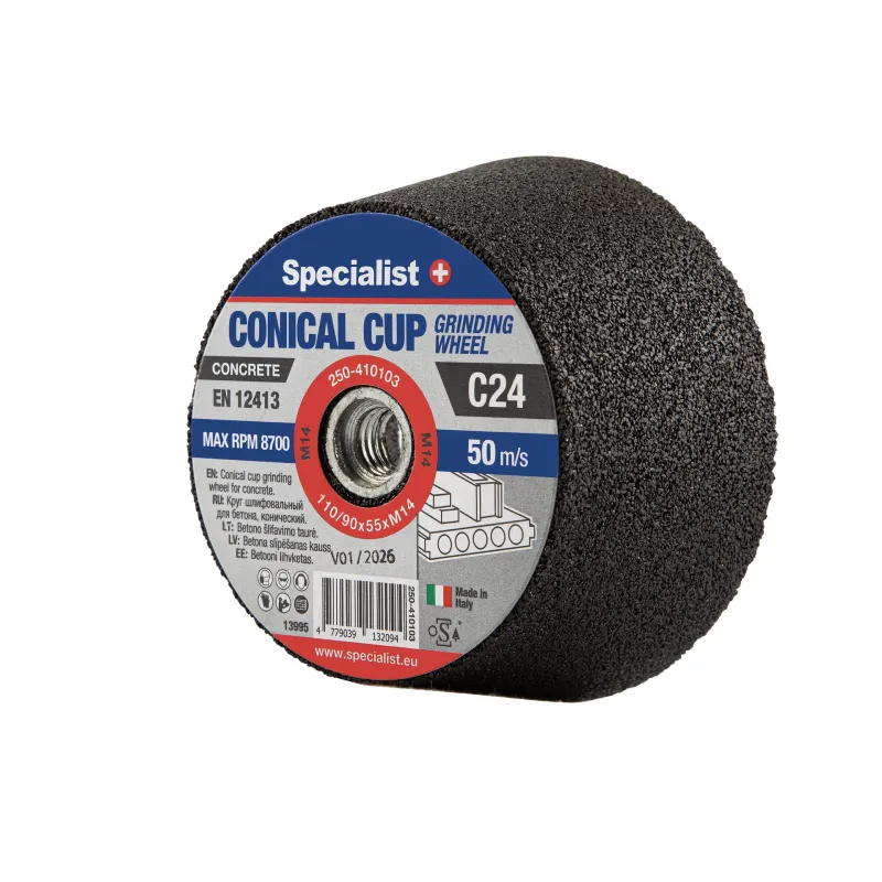 SPECIALIST+ betona slīpēšanas kauss C24, 110/90x55xM14