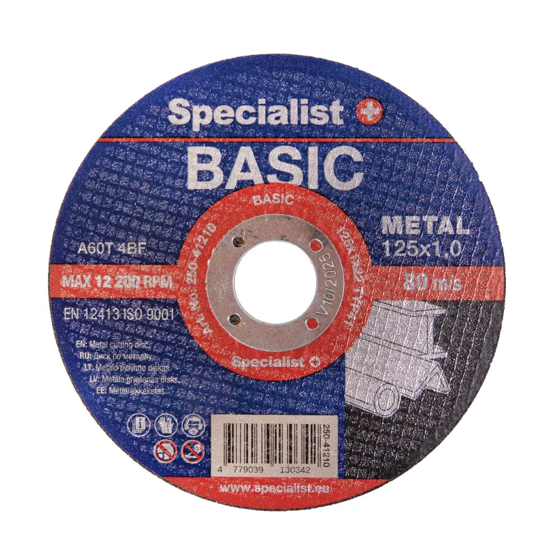 SPECIALIST+ metāla griešanas disks BASIC, 125x1x22