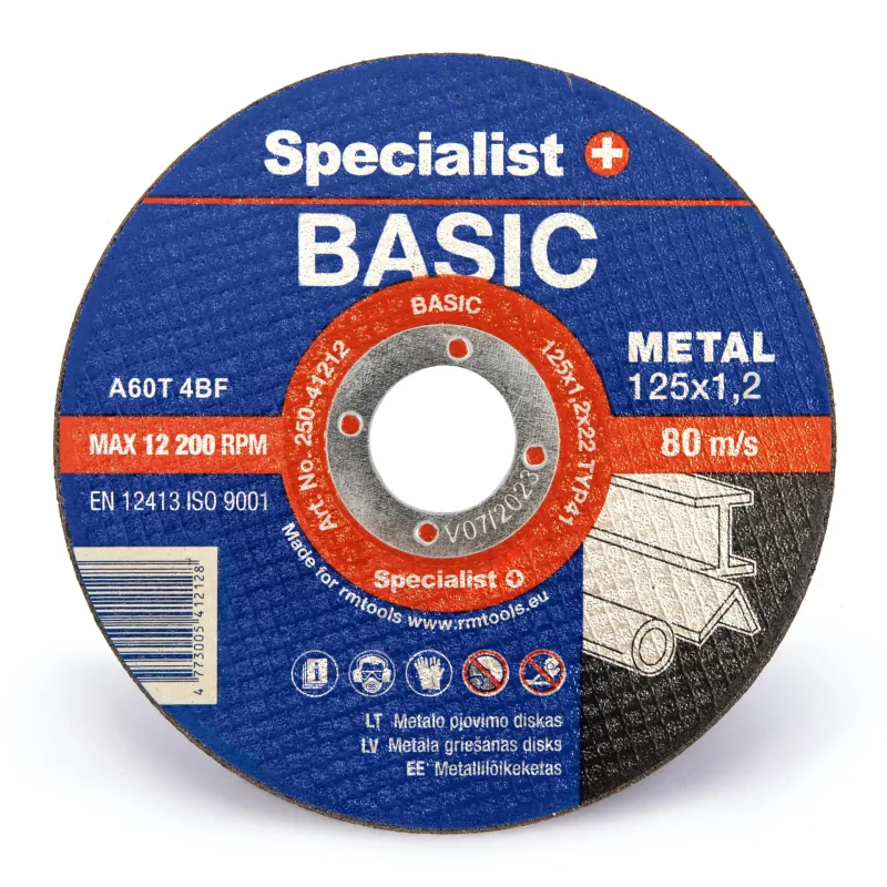 SPECIALIST+ metāla griešanas disks BASIC, 125x1