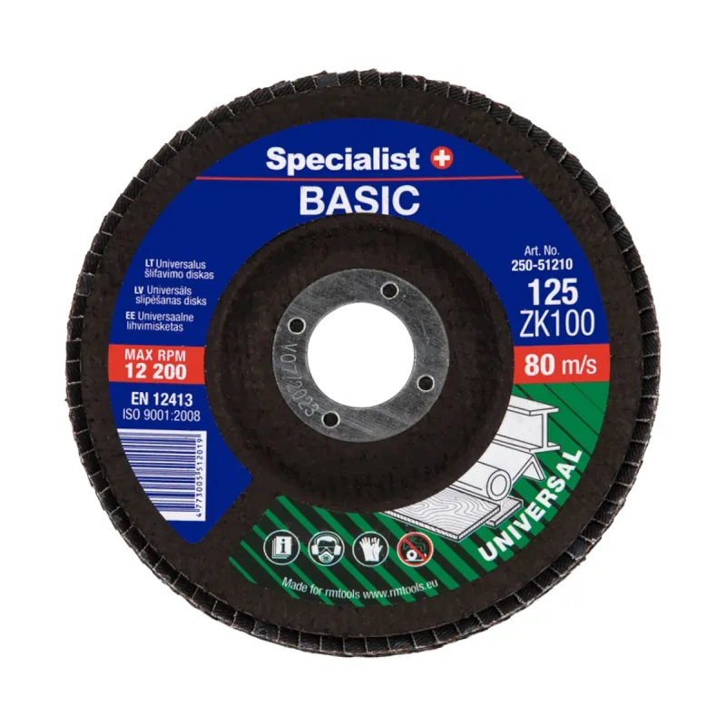 SPECIALIST+ lapiņu slīpdisks BASIC ZK100, 125