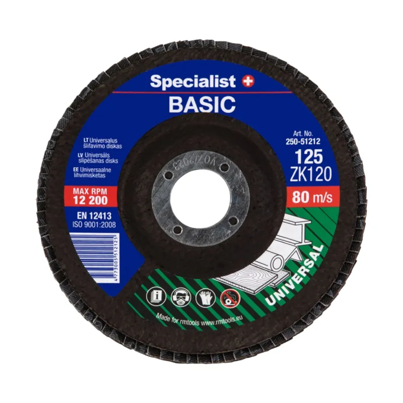 SPECIALIST+ lapiņu slīpēšanas disks BASIC ZK120