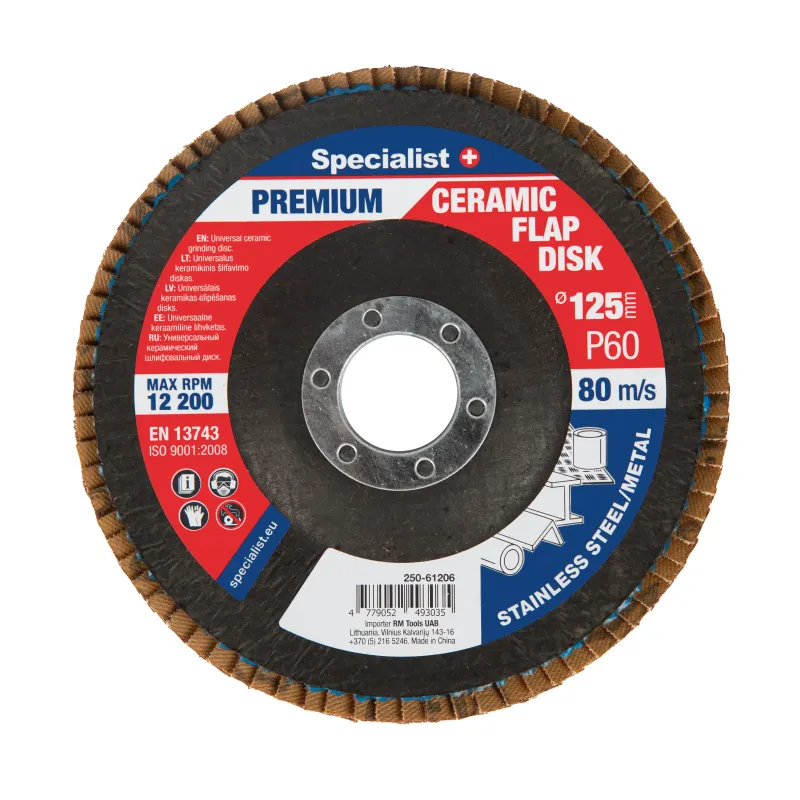 Lamelu slīpēšanas disks 125 mm, P60