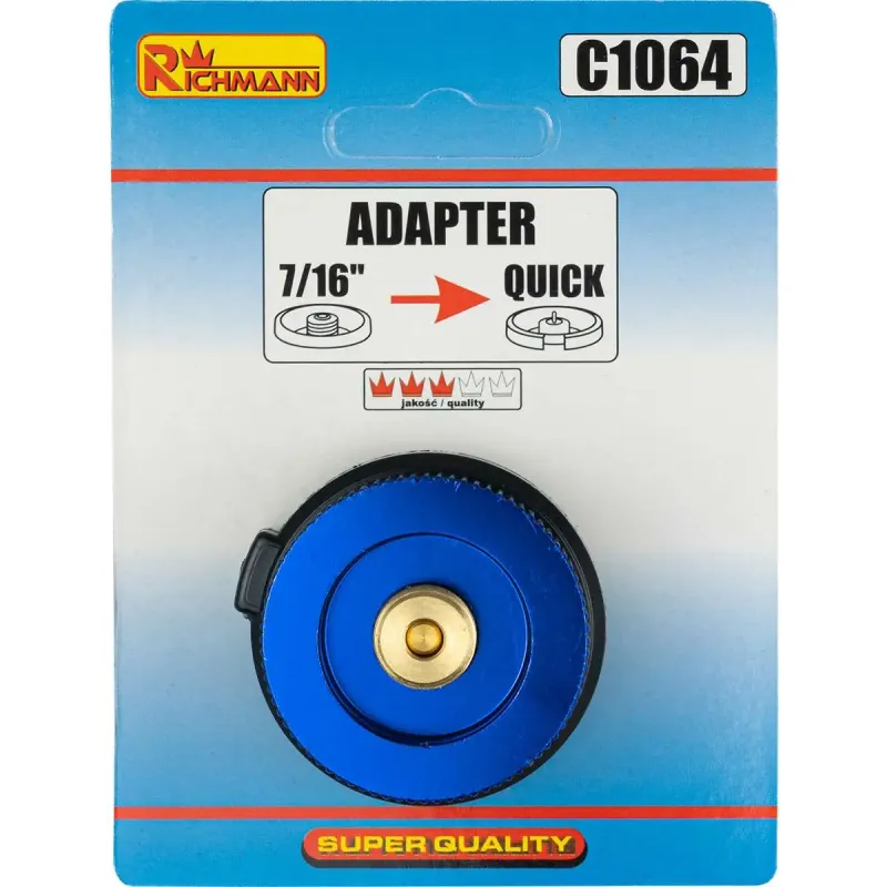 EN417 adapters gāzes balonam uz 7/16