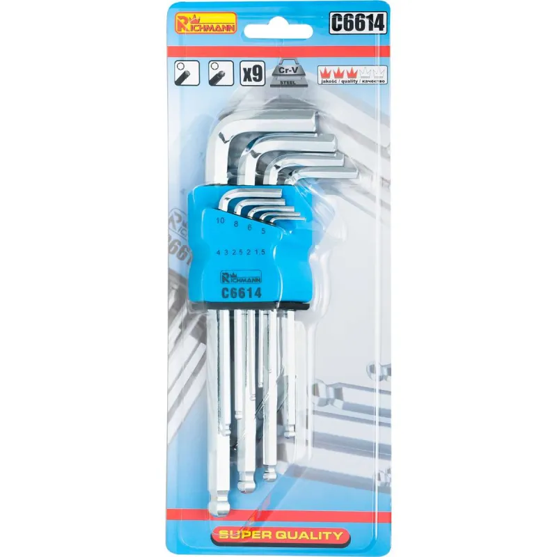 Richmann Imbusatslēgu komplekts 1,5–10 mm