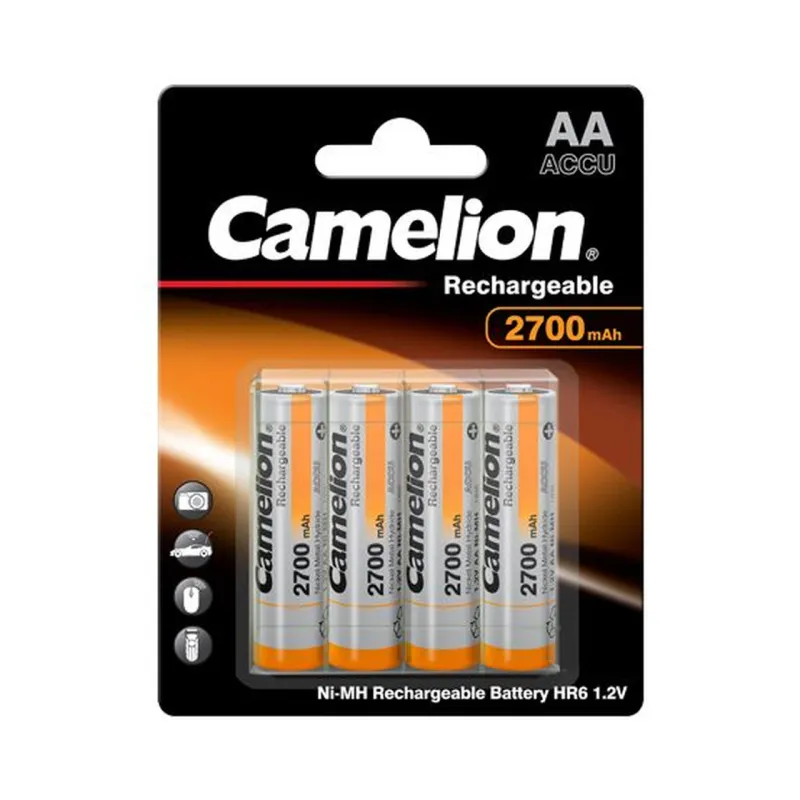 Uzlādējami akumulatori, CAMELION NH-AA2700BP4, 4 gab