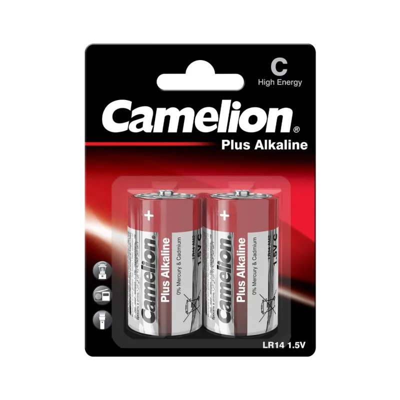 Alkalīnās baterijas C (LR14) CAMELION, 2