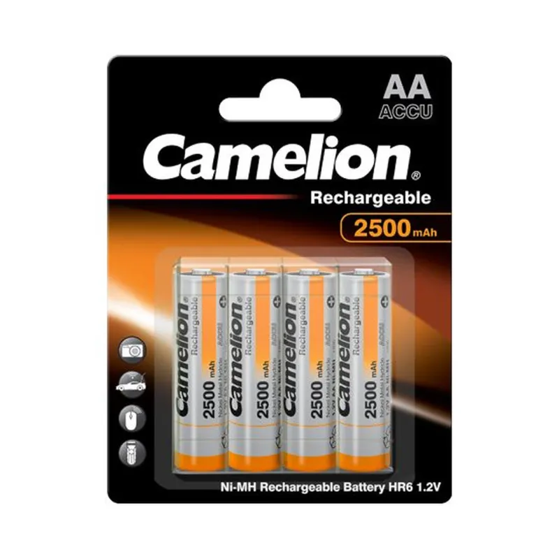 Uzlādējami akumulatori, NH-AA2500BP4, CAMELION, 4 gab
