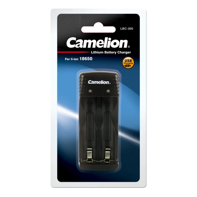 Lādētājs LBC-305 Li-ion 18650 baterijām, CAMELION
