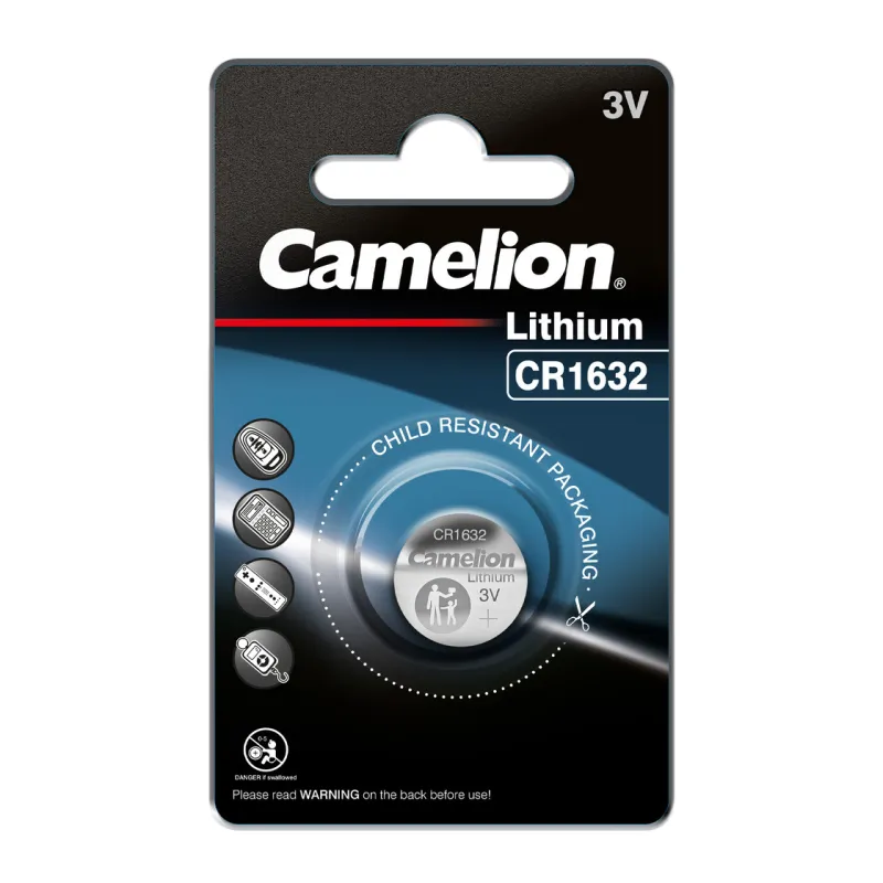 Mikro litija elements CR1632, 3V, CAMELION