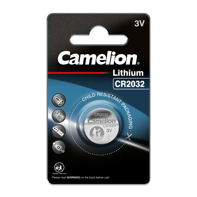 Litija pogbaterija CR2032, 3V, CAMELION, 1