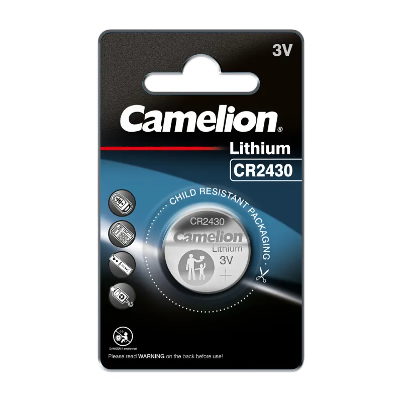 Mikro litija elements CR2430, 3V, CAMELION