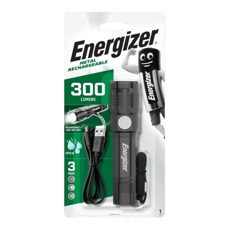 Rokas lukturis, 300lm, uzlādējams, ENERGIZER -
