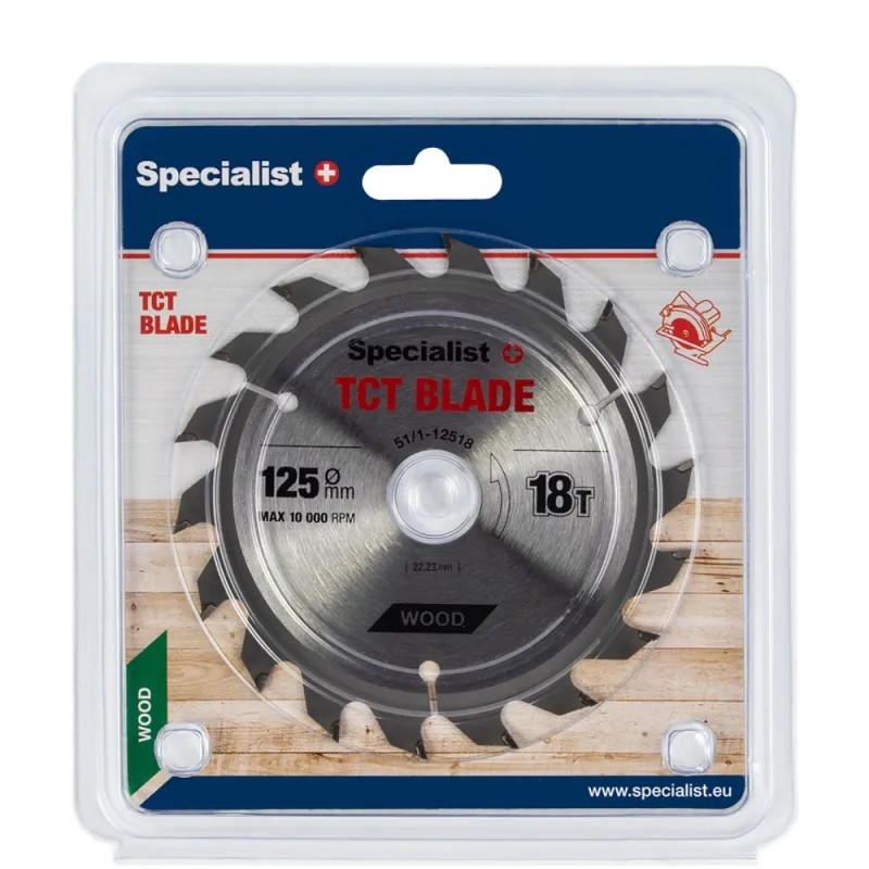 SPECIALIST+ griešanas disks, 125x18Tx22 mm -