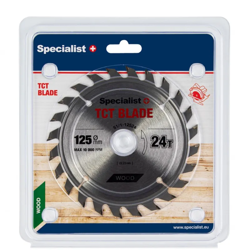 SPECIALIST+ griešanas disks, 125x24Tx22 mm -
