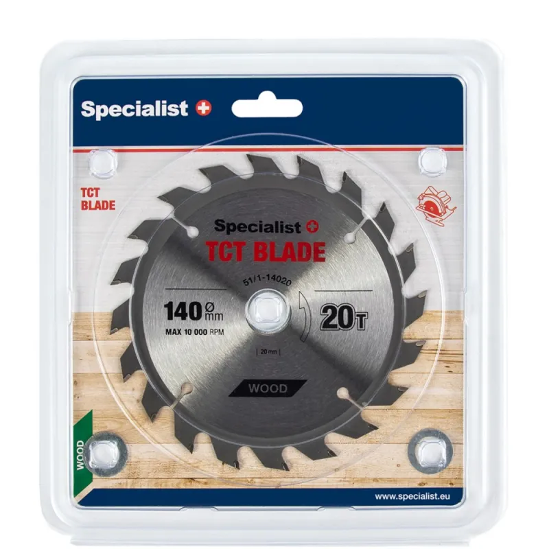SPECIALIST+ griešanas disks, 140x20Tx20/16/13/12 mm -