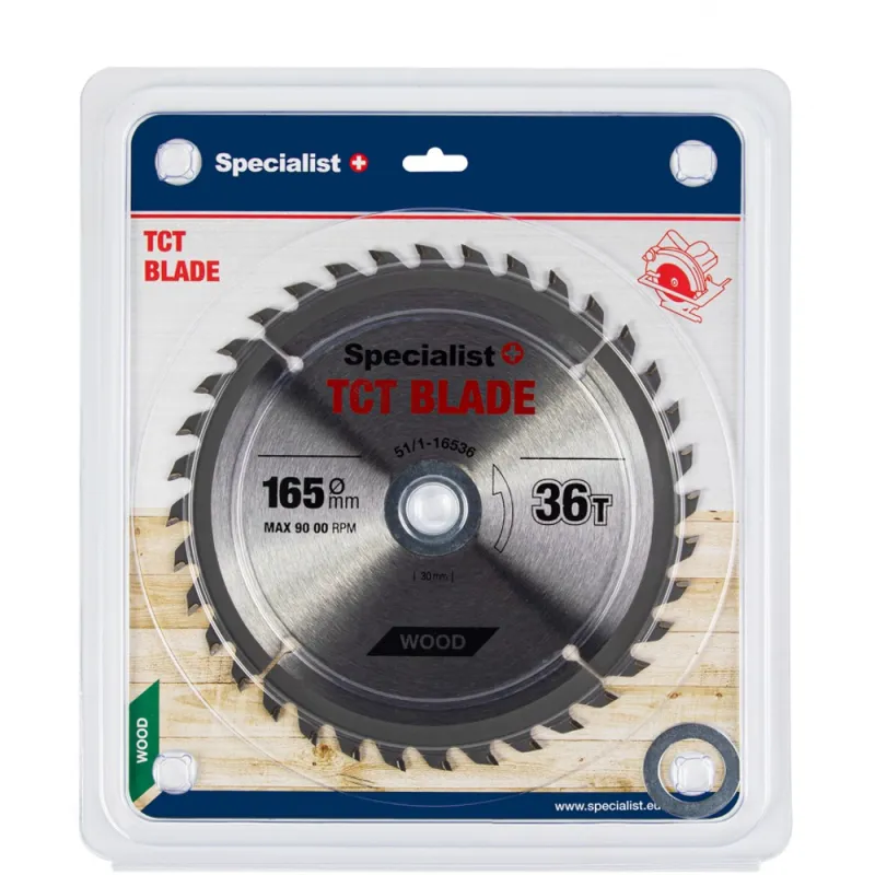 SPECIALIST+ griešanas disks, 165x36Tx20/16 mm -
