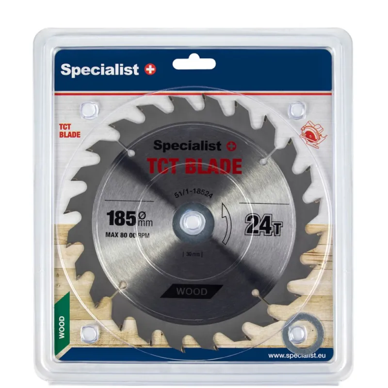 SPECIALIST+ griešanas disks, 185x24Tx30/20/16 mm -