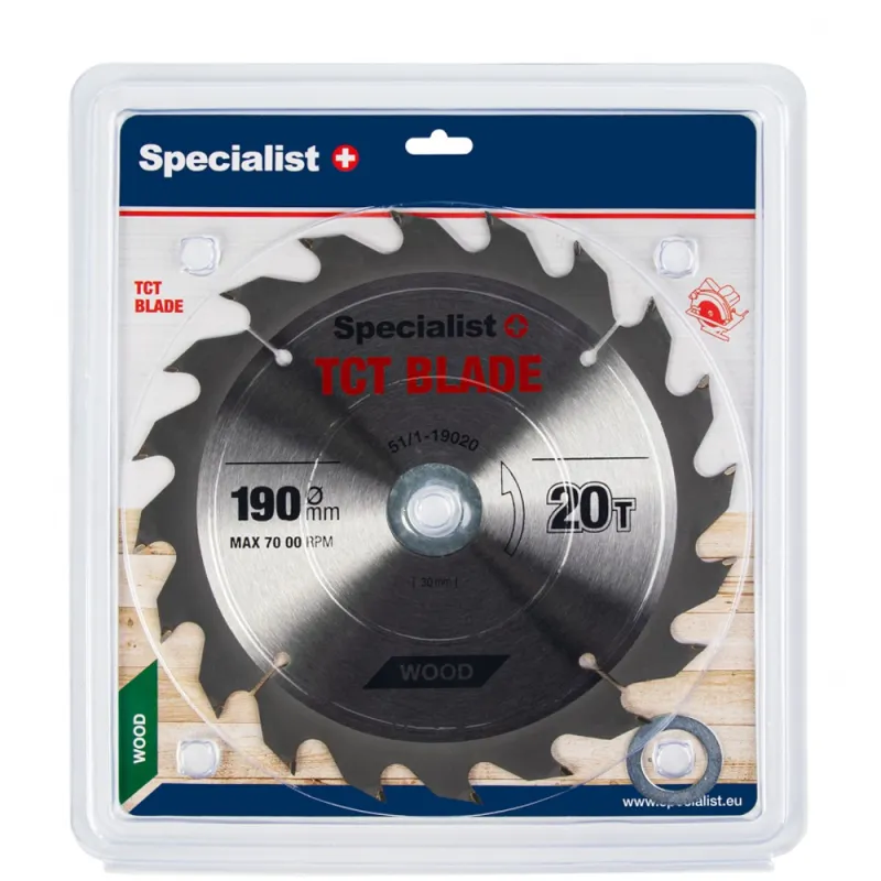 SPECIALIST+ griešanas disks, 190x20Tx30/20/16 mm -