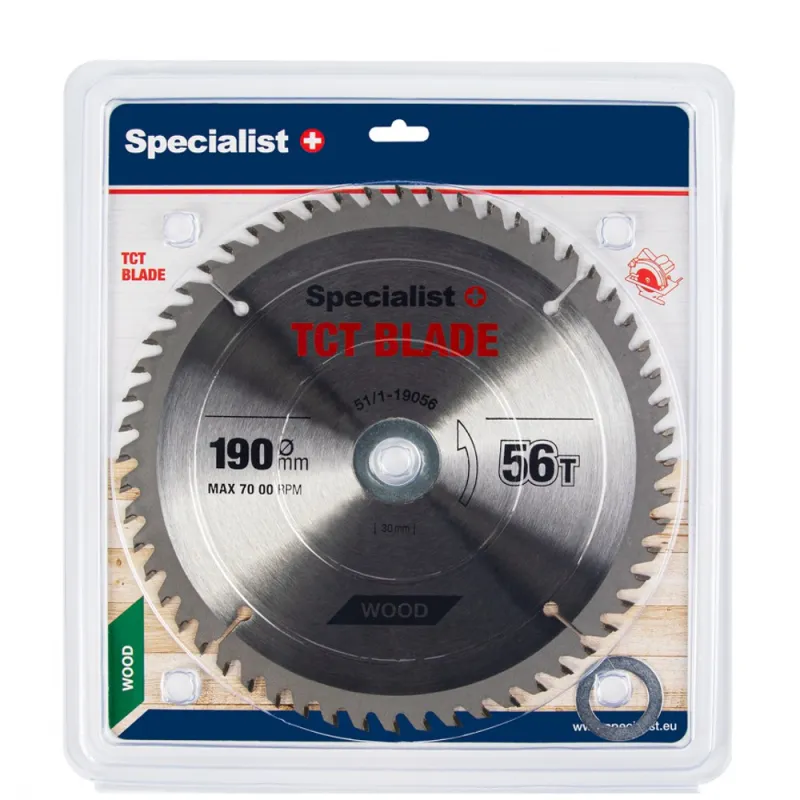 SPECIALIST+ griešanas disks, 190 x 56T