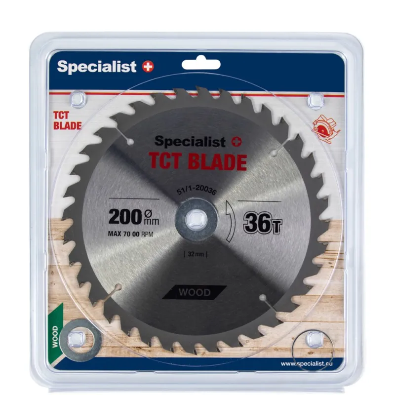 SPECIALIST+ griešanas disks, 200x36Tx32/30/20/16 mm -