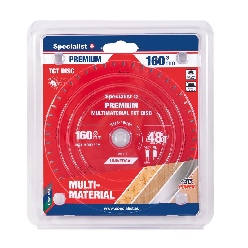 Griešanas disks 160x48Tx20mm, daudzmateriālu PREMIUM, SPECIALIST+