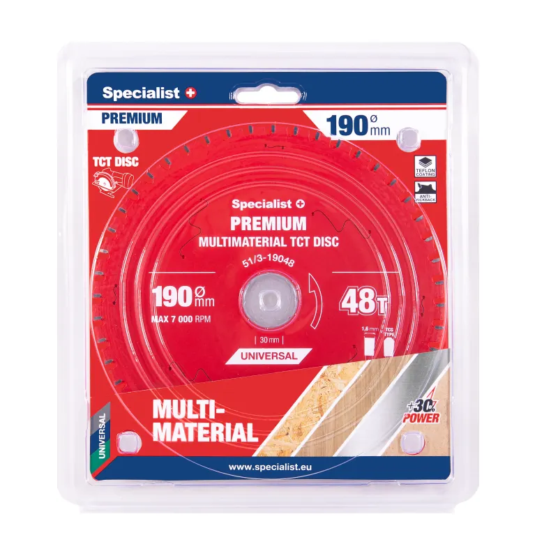 Griešanas disks 190x48Tx30 mm, multimateriāls PREMIUM
